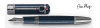 Mont Blanc Writers Limited Edition 2021 Blue Precious Resin / Platinum Coated Vulpennen
